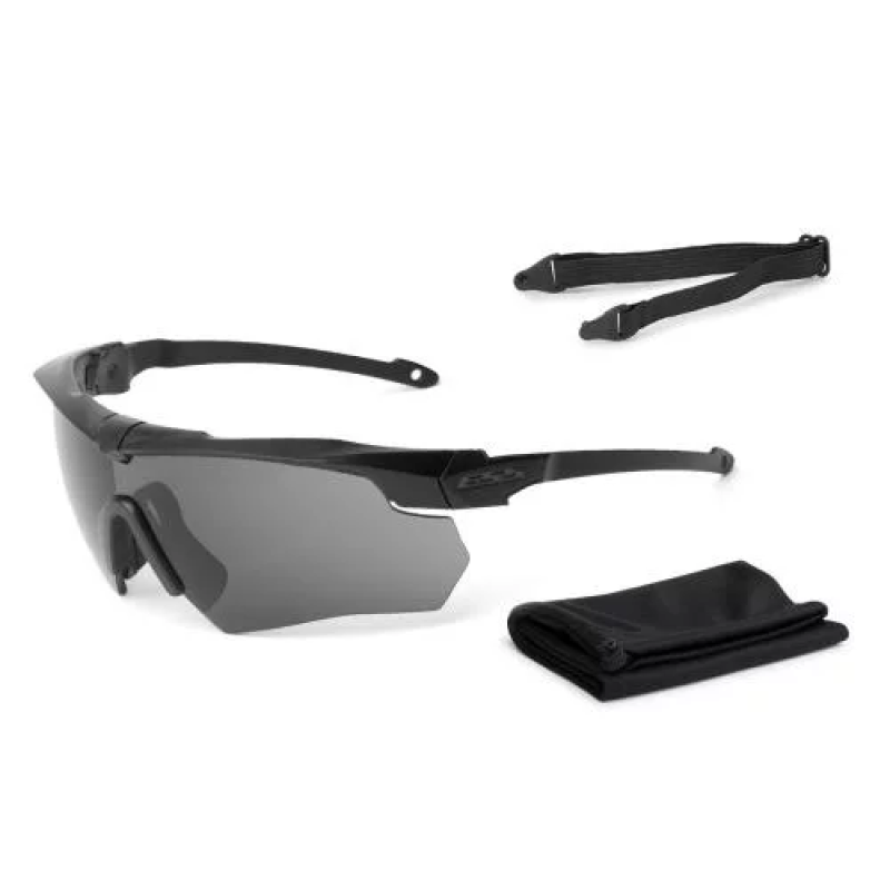 ESS ОКУЛЯРИ ЗАХИСНІ БАЛІСТИЧНІ CROSSBOW SUPPRESSOR ONE BLACK WITH LENSE SMOKE GRAY EE9007-03