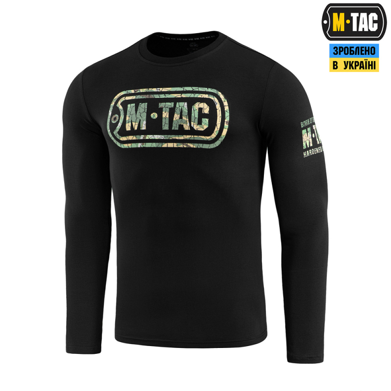 M-TAC ФУТБОЛКА LOGO ДЛИННЫЙ РУКАВ BLACK
