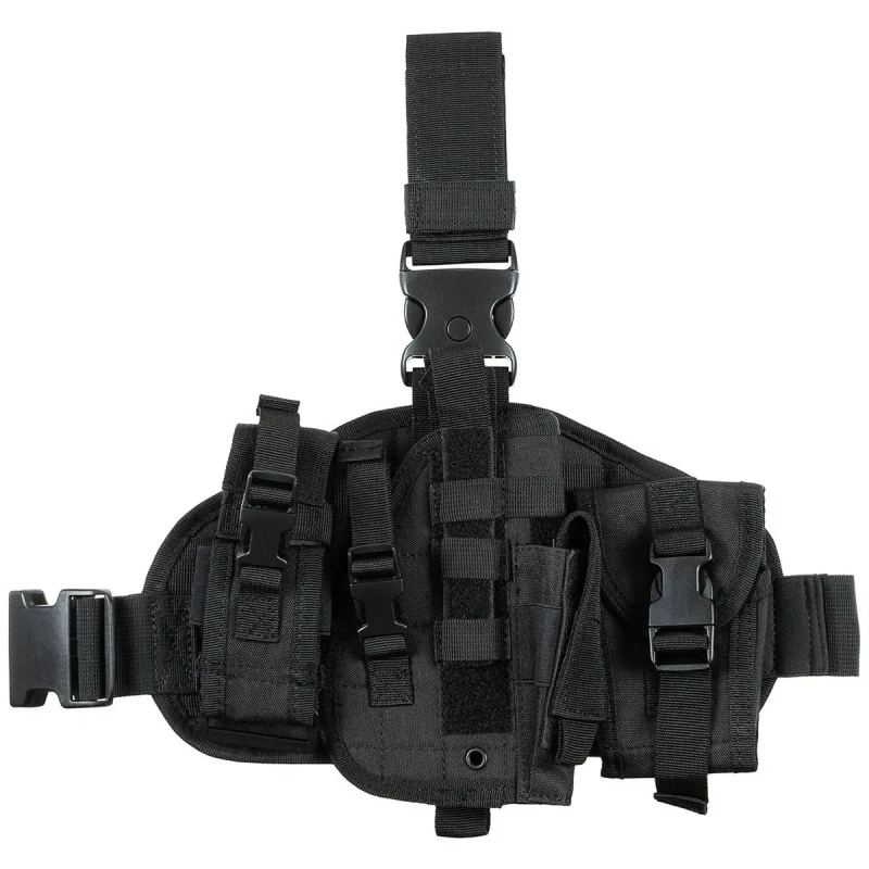 MFH КОБУРА НАБЕДРЕННАЯ С ПЛАТФОРМОЙ LEG HOLSTER BLACK 30713A