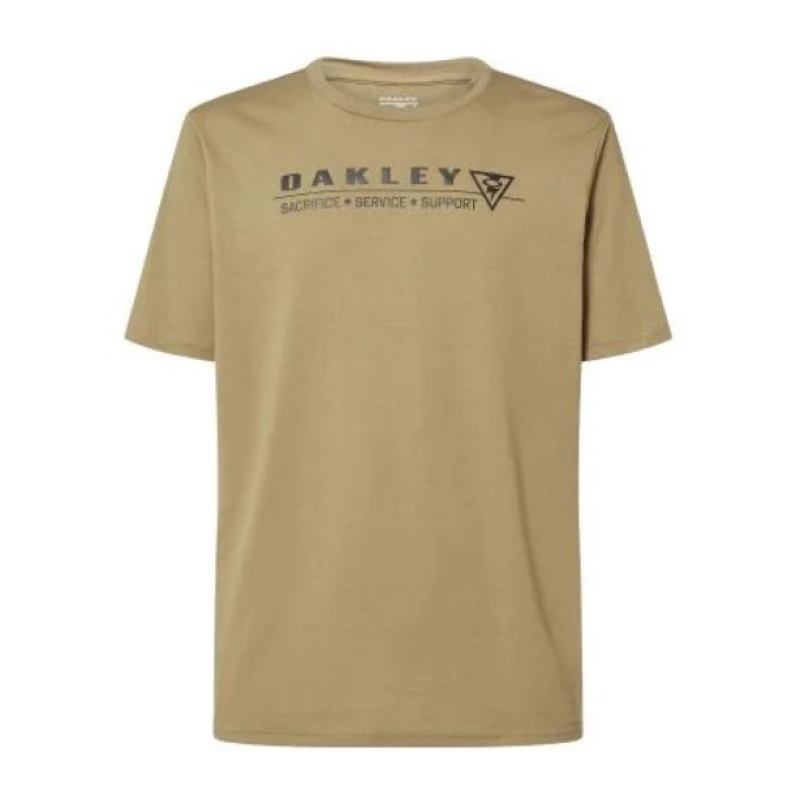 OAKLEY ФУТБОЛКА С ПРИНТОМ SI PILLARS TEE TAN FOA404136-9BU