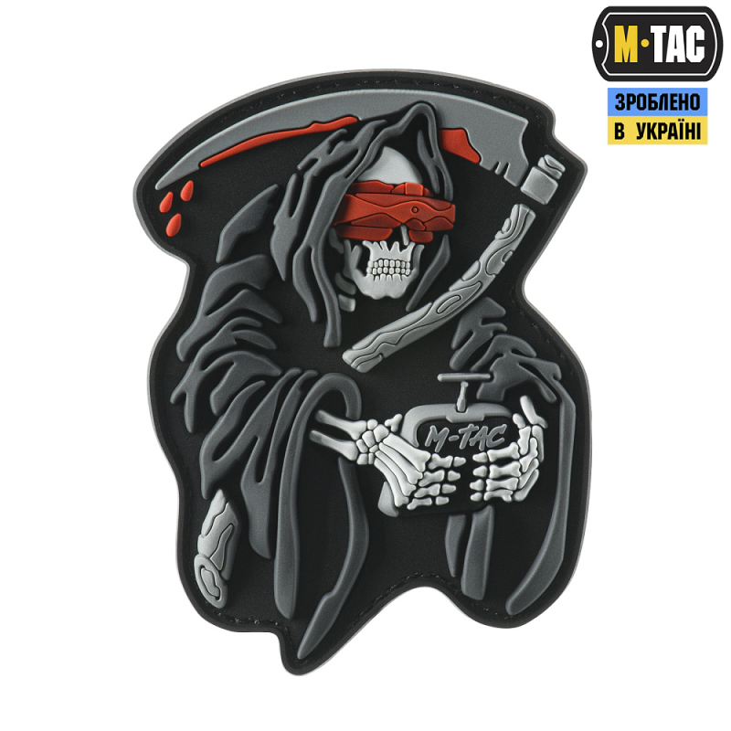 M-TAC НАШИВКА FPV OPERATOR PVC BLACK/GREY