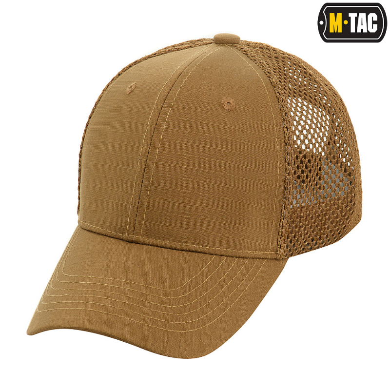 M-TAC БЕЙСБОЛКА З СІТКОЮ FLEX РІП-СТОП COYOTE BROWN