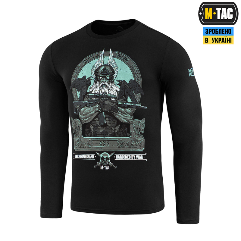 M-TAC ФУТБОЛКА ODIN MYSTERY ДЛИННЫЙ РУКАВ BLACK