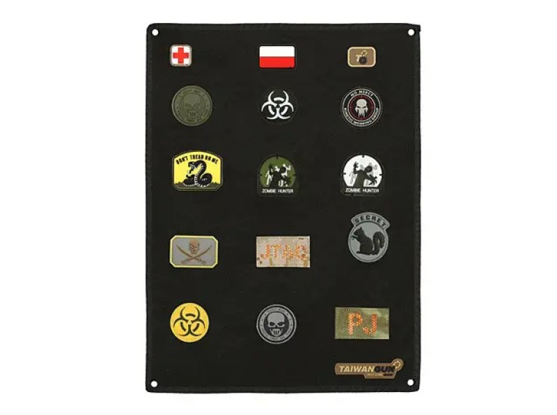 8FIELDS ПАТЧ ПАНЕЛЬ VELCRO BLACK M51613005-BK