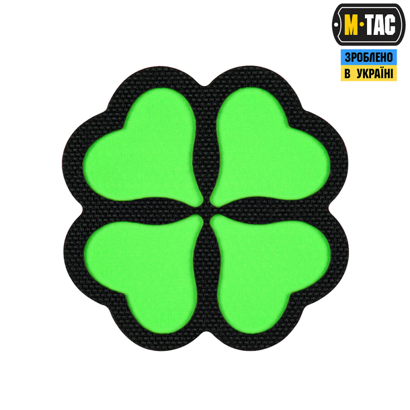 M-TAC НАШИВКА КЛЕВЕР GID BLACK/GREEN