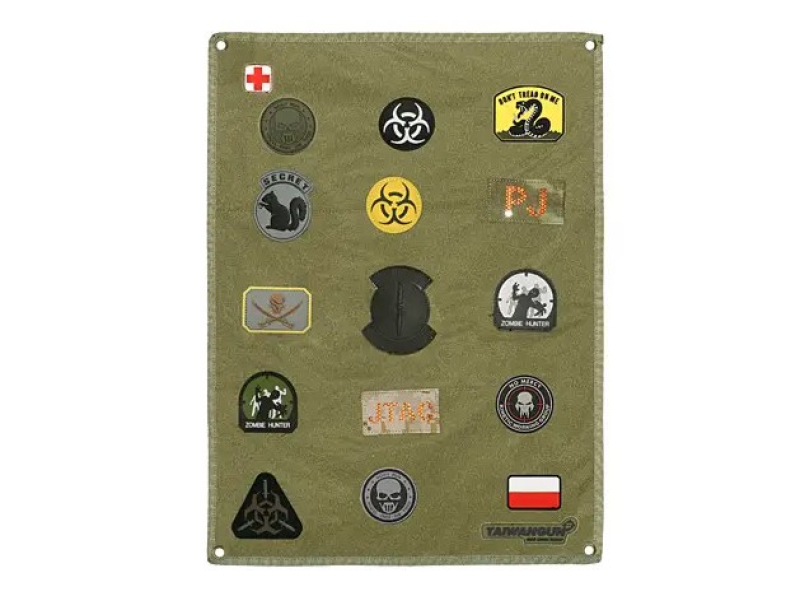 8FIELDS ПАТЧ ПАНЕЛЬ VELCRO OLIVE M51613005-OD