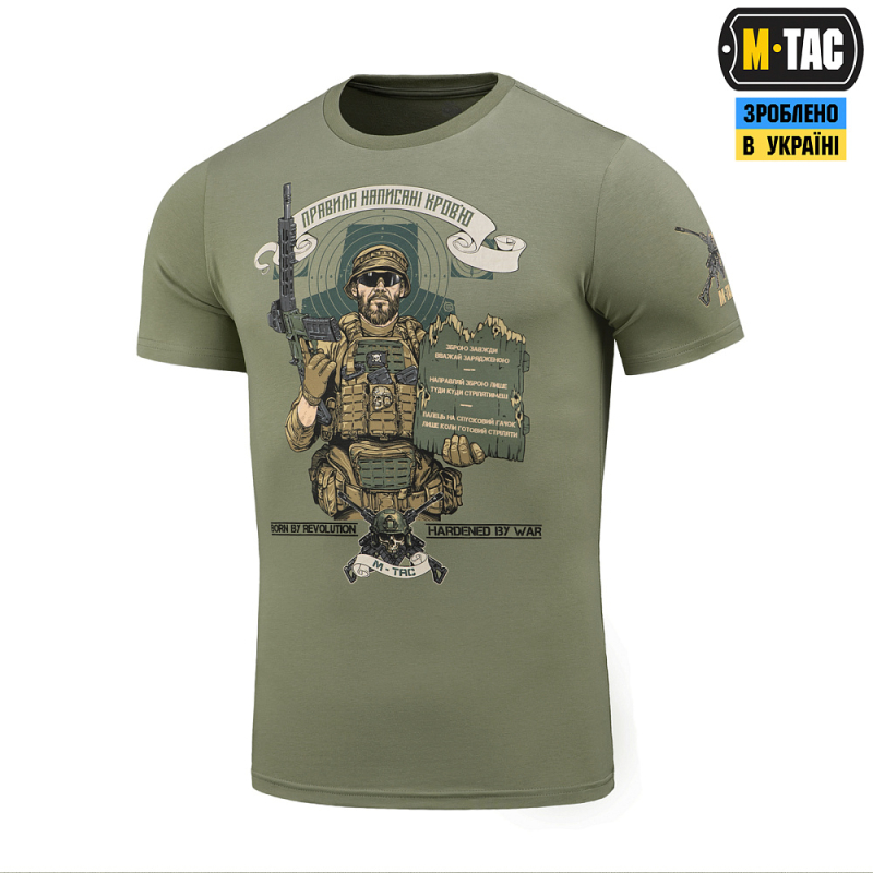 M-TAC ФУТБОЛКА ЗАПОВІДІ СТРІЛЬЦЯ LIGHT OLIVE