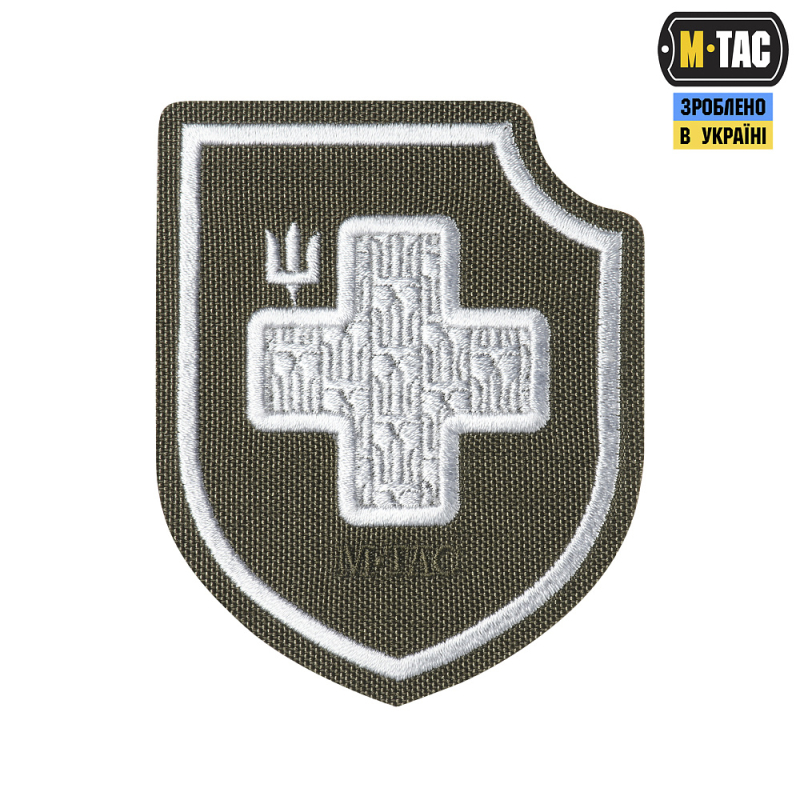 M-TAC НАШИВКА ХРЕСТ ЗСУ (ВИШИВКА) RANGER GREEN