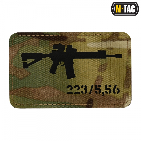 M-TAC НАШИВКА AR-15 223/5,56 LASER CUT MULTICAM/BLACK