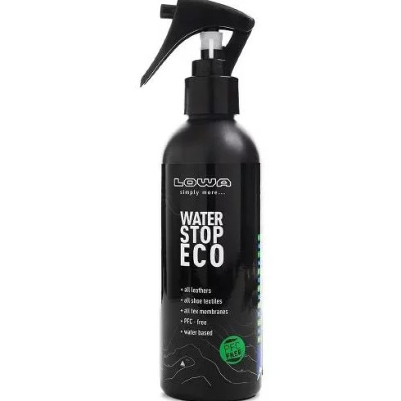 LOWA СПРЕЙ ВОДООТТАЛКИВАЮЩИЙ ГИДРОФОБНЫЙ WATER STOP ECO 200 ML 831108/0111
