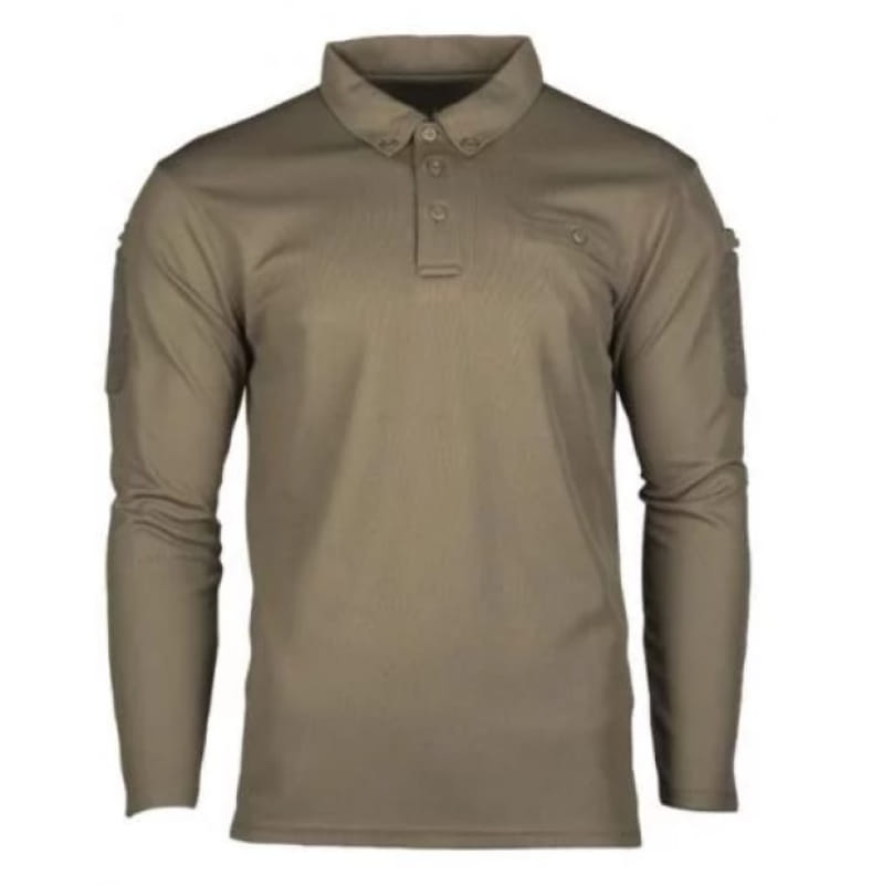 MIL-TEC ФУТБОЛКА ПОЛО TACTICAL LONG SLEEVE POLO SHIRT QUICK DRY OLIVE 10962001
