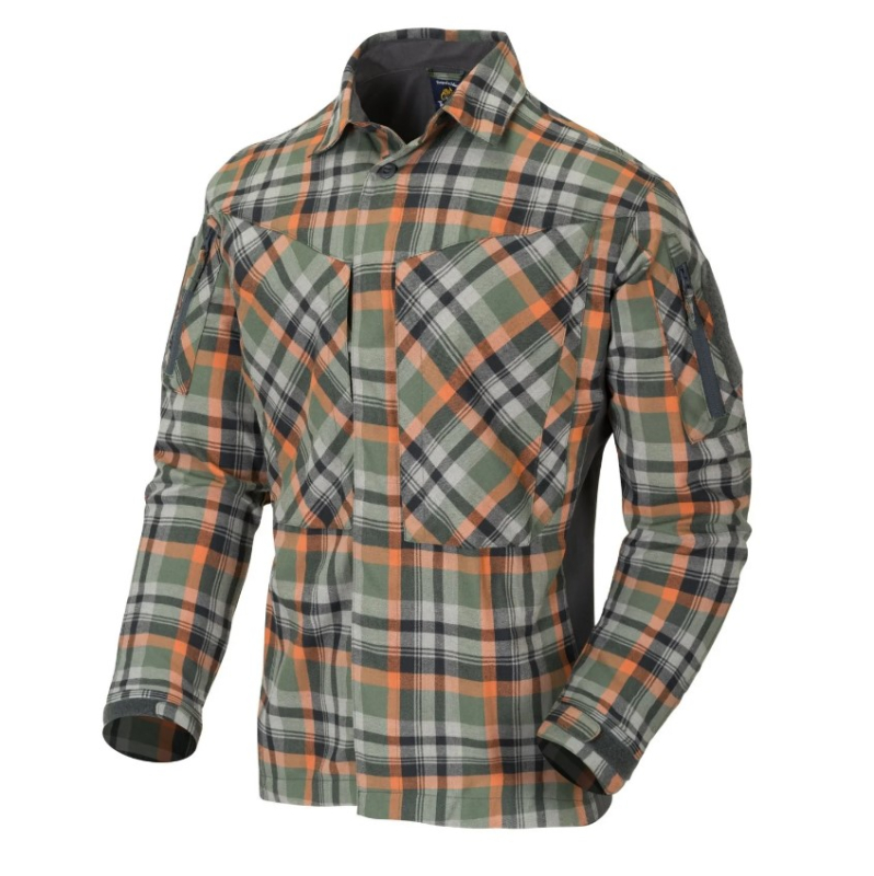 HELIKON-TEX СОРОЧКА MBDU FLANNEL SHIRT ПОМАРАНЧЕВА KO-MBD-PO-PF-B03