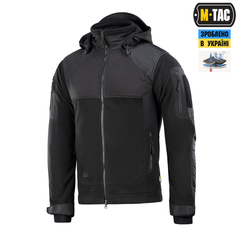 M-TAC КУРТКА NORMAN WINDBLOCK FLEECE BLACK