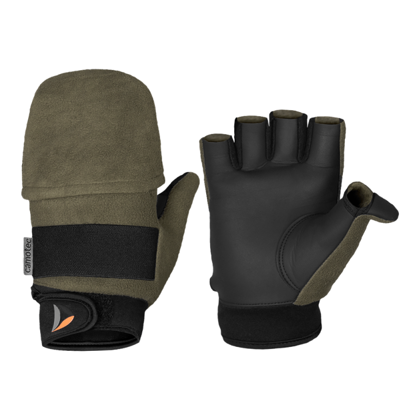 CAMO-TEC ПЕРЧАТКИ ЗИМНИЕ GRIP MAX WINDSTOPPER OLIVE 6606
