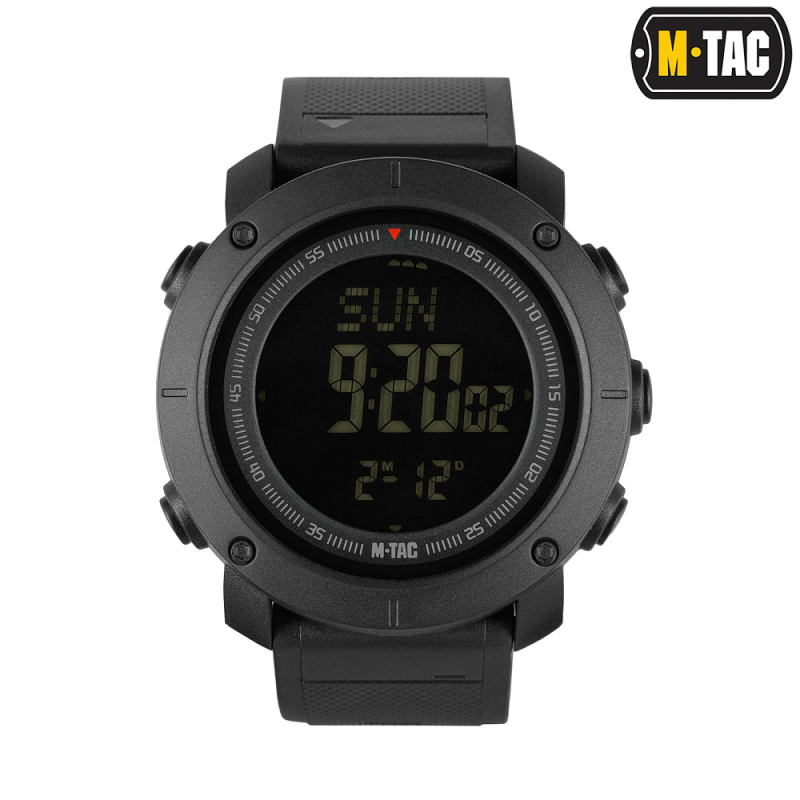 M-TAC ЧАСЫ ТАКТИЧЕСКИЕ С КОМПАСОМ 2095 BLACK