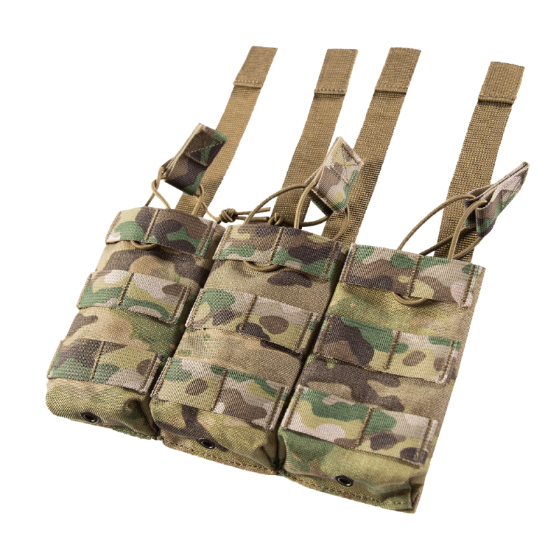 CAMO-TEC ПІДСУМОК ПОТРІЙНИЙ ПІД МАГАЗИНИ AK/AR MULTICAM 8578