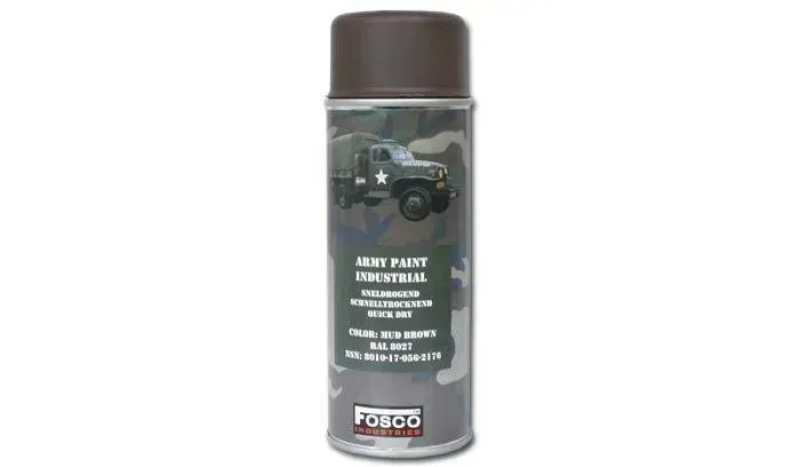 FOSCO КРАСКА МАСКИРОВОЧНАЯ ДЛЯ ОРУЖИЯ MUD BROWN RAL 8027 8822