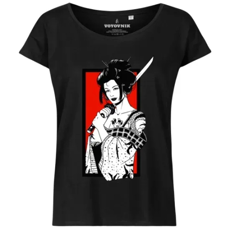 VOYOVNIK ЖІНОЧА ФУТБОЛКА GEISHA SWORD BLACK 29331
