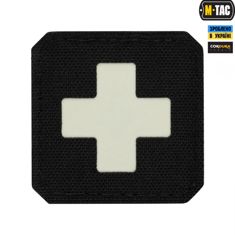 M-TAC НАШИВКА MEDIC CROSS LASER CUT BLACK/GID