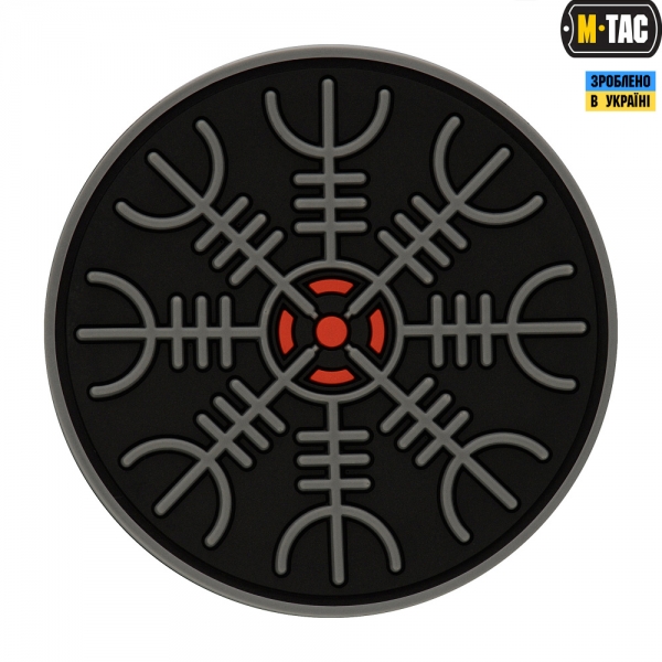 M-TAC НАШИВКА ШЛЕМ УЖАСА PVC BLACK/GREY