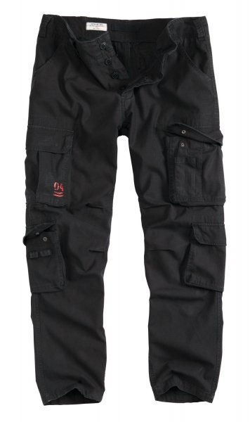 SURPLUS БРЮКИ AIRBORNE TROUSERS SLIMMY BLACK 05-3603-63