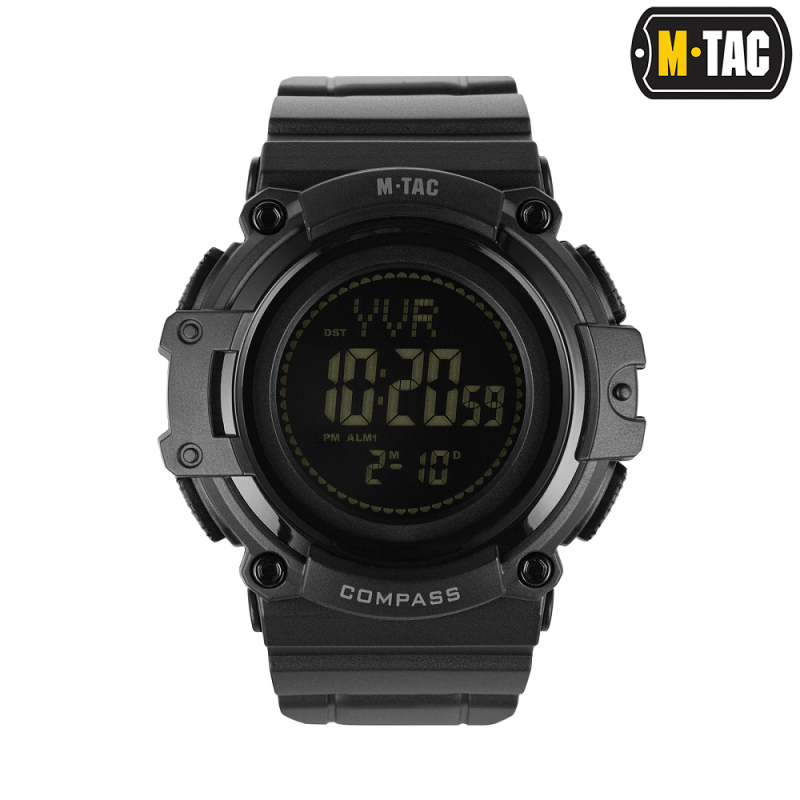 M-TAC ЧАСЫ ТАКТИЧЕСКИЕ С КОМПАСОМ 2233 BLACK