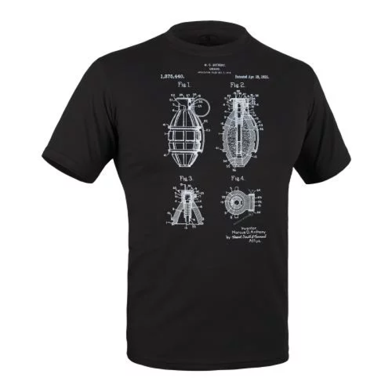 P1G-TAC ФУТБОЛКА З ПРИНТОМ GRENADE COMBAT BLACK UA281-29891-BK-GN