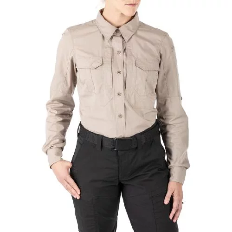 5.11 СОРОЧКА ТАКТИЧНА WOMEN'S STRYKE LONG SLEEVE SHIRT KHAKI 62404ABR-055