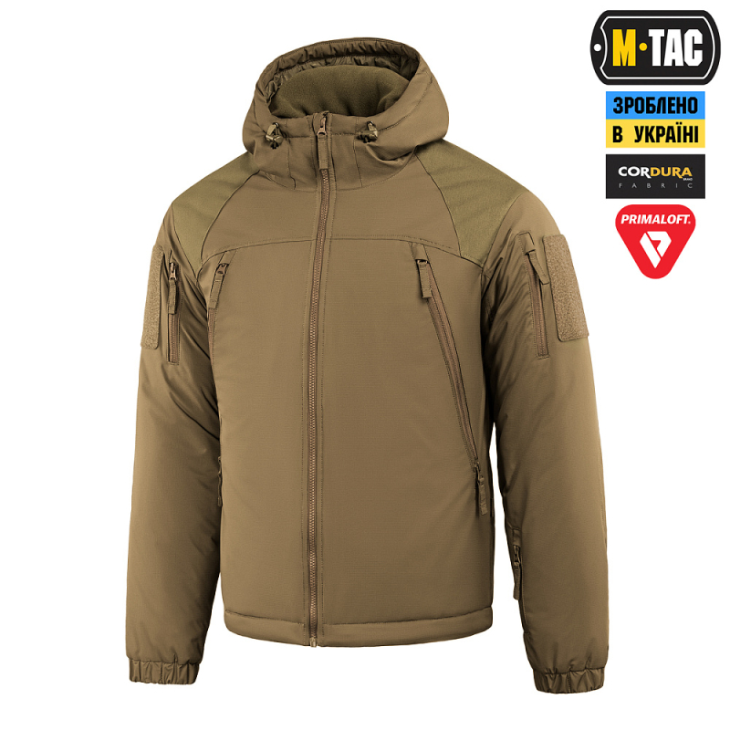 M-TAC КУРТКА ЗИМОВА ALPHA GEN.III PRO PRIMALOFT COYOTE BROWN