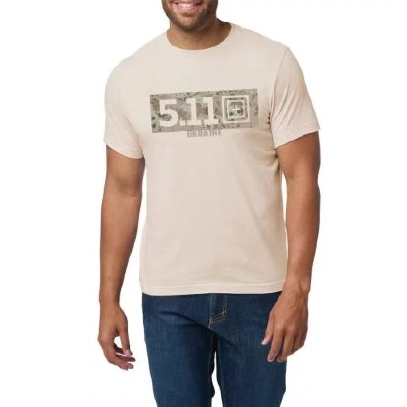 5.11 ФУТБОЛКА З ПРИНТОМ CAMO FILL UKRAINE SAND DUNE 76344UA-344