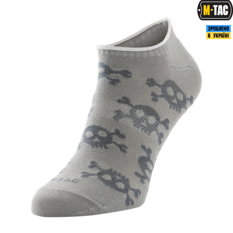 M-TAC НОСКИ ЛЕТНИЕ ЛЕГКИЕ PIRATE SKULL LIGHT GREY