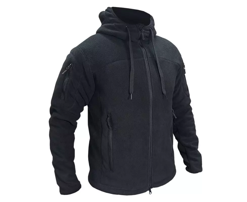CHAMELEON ФЛІСОВА КУРТКА З КАПЮШОНОМ VIKING BLACK 0722-04