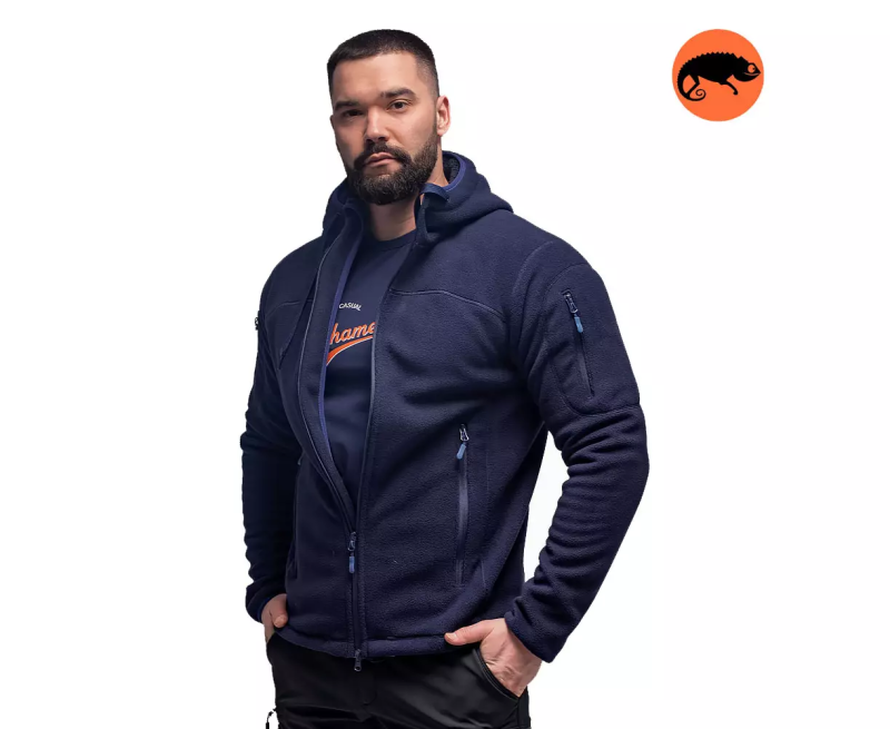 CHAMELEON ФЛІСОВА КУРТКА З КАПЮШОНОМ VIKING NAVY 0722-35