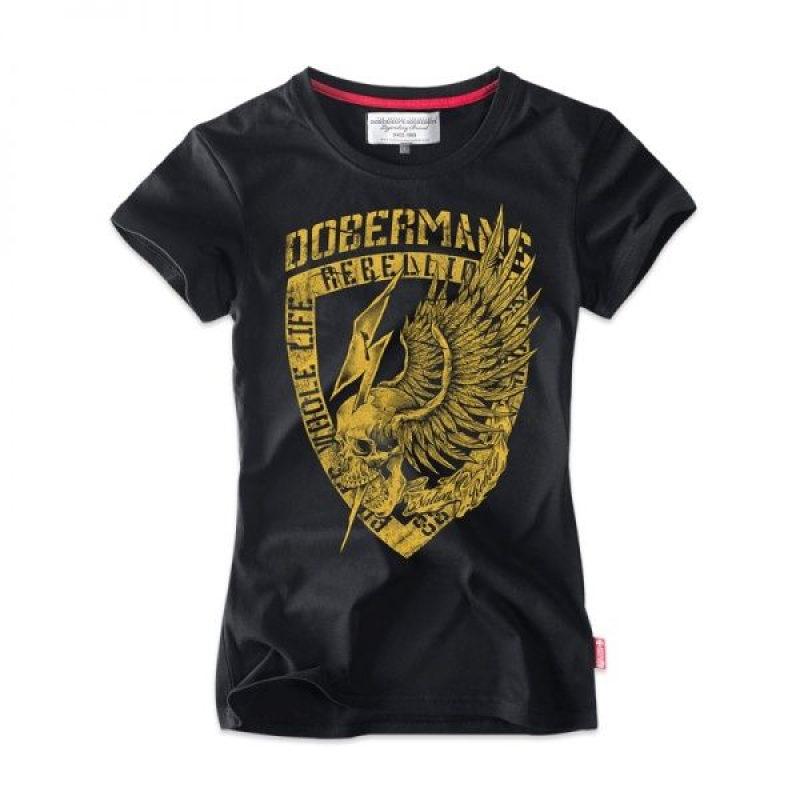 DOBERMANS AGGRESSIVE ФУТБОЛКА ЖІНОЧА BLACK TSD164BK