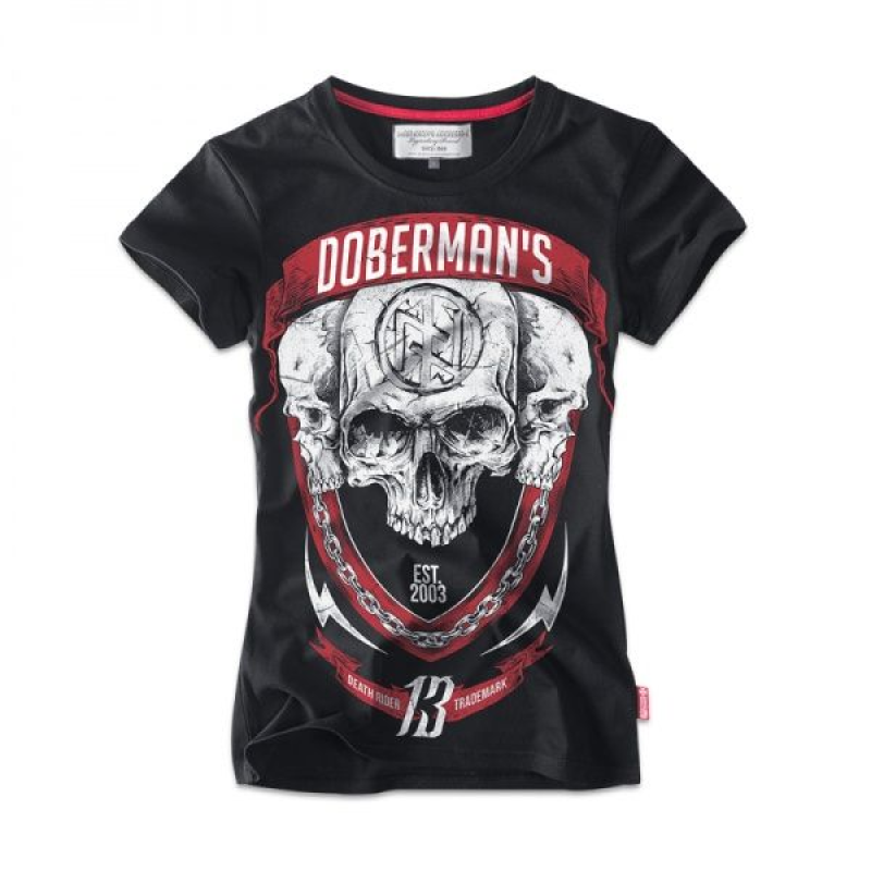 DOBERMANS AGGRESSIVE ФУТБОЛКА ЖЕНСКАЯ BLACK TSD167BK