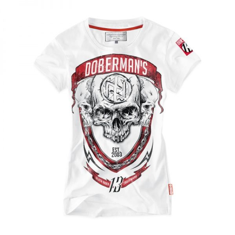 DOBERMANS AGGRESSIVE ФУТБОЛКА ЖІНОЧА WHITE TSD167WT