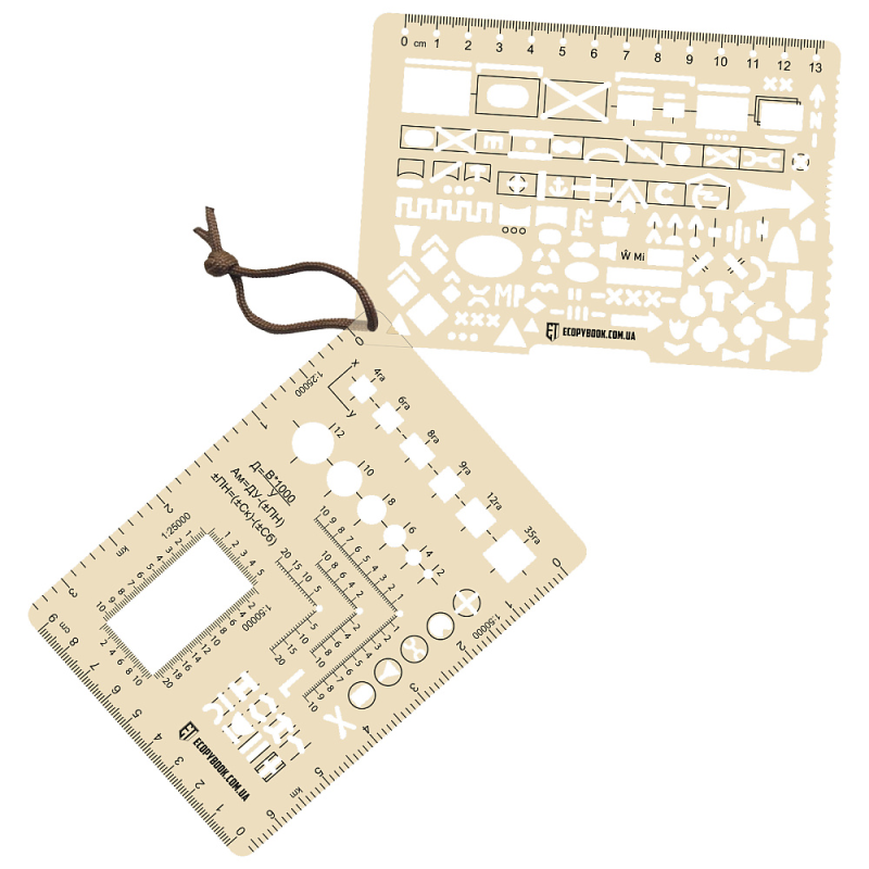 ECOPYBOOK TACTICAL НАБІР ЛІНІЙОК TZ+М NATO
