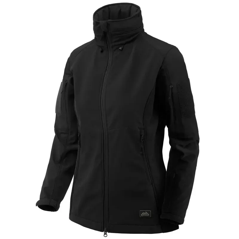 HELIKON-TEX ЖЕНСКАЯ КУРТКА HELIKON GUNFIGHTER SOFTSHELL BLACK KU-GUW-FM-01