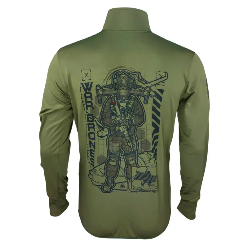 KRAMATAN TACTICAL DESIGN КОФТА БЕЗ КАПЮШОНА WAR DRONES OLIVE