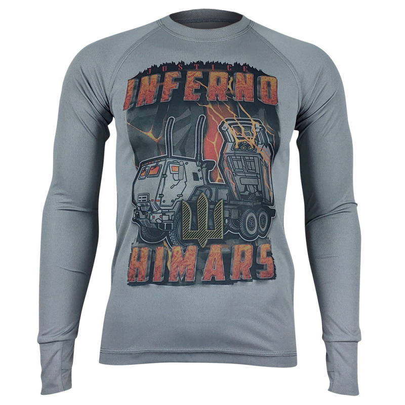 KRAMATAN TACTICAL DESIGN ЛОНГСЛІВ HIMARS ПЕКЕЛЬНА СПРАВЕДЛИВІСТЬ GREY