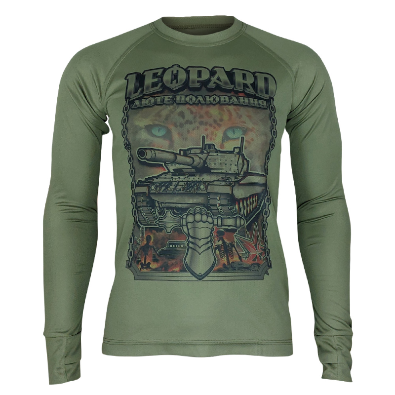KRAMATAN TACTICAL DESIGN ЛОНГСЛИВ LEOPARD ЛЮТАЯ ОХОТА OLIVE