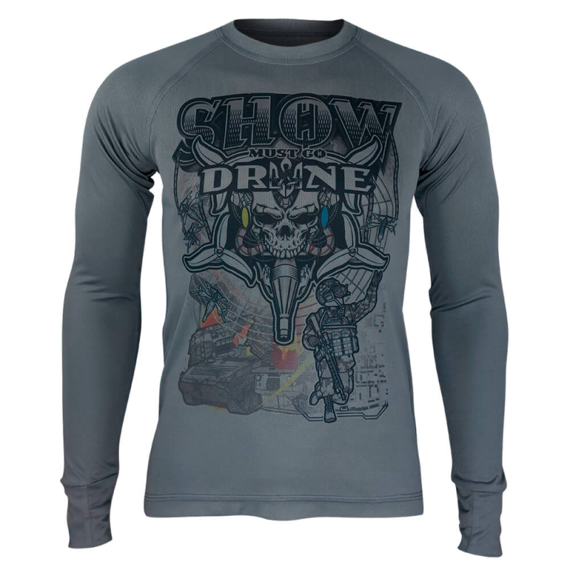 KRAMATAN TACTICAL DESIGN ЛОНГСЛИВ SHOW MUST GO DRONE GREY