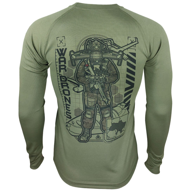 KRAMATAN TACTICAL DESIGN ЛОНГСЛИВ WAR DRONES OLIVE