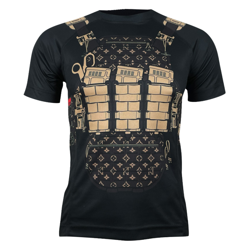 KRAMATAN TACTICAL DESIGN ФУТБОЛКА ГЛАМУРНЫЙ БРОНИК BLACK