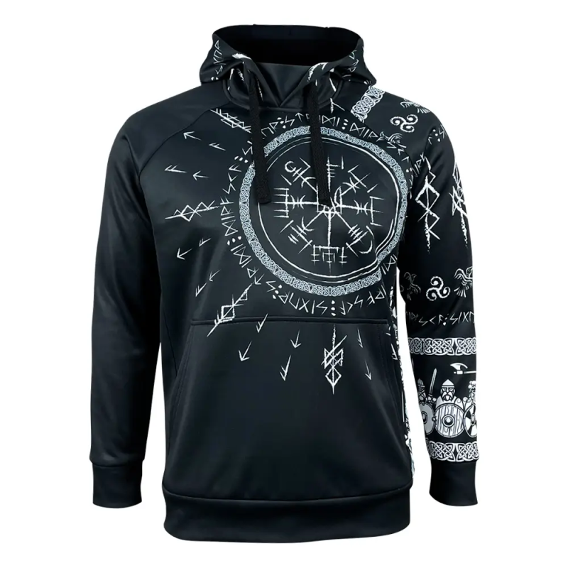 KRAMATAN TACTICAL DESIGN ХУДІ RUNIC ТРИЗУБ