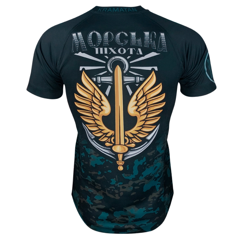 KRAMATAN TACTICAL DESIGN ФУТБОЛКА МОРСКАЯ ПЕХОТА DARK AQUA