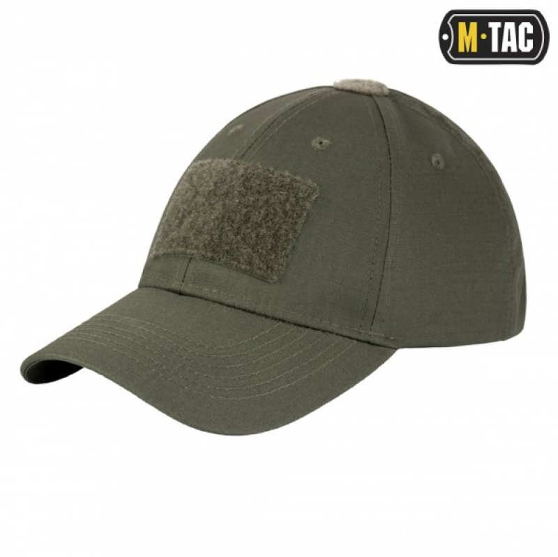 M-TAC БЕЙСБОЛКА З ЛИПУЧКОЮ FLEX РІП-СТОП ARMY OLIVE