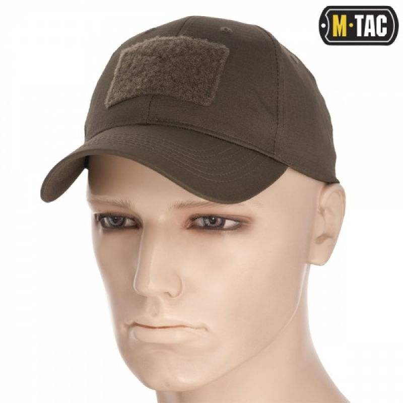 M-TAC БЕЙСБОЛКА З ЛИПУЧКОЮ FLEX РІП-СТОП DARK OLIVE