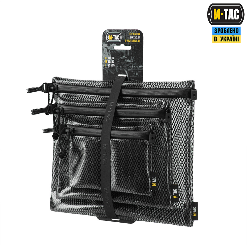 M-TAC КОМПЛЕКТ ОРГАНАЙЗЕРІВ ZIP POCKET SET ELITE BLACK