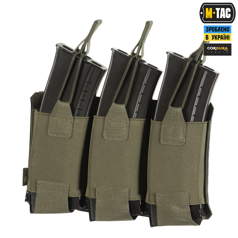 M-TAC ПОДСУМОК ЭЛАСТИЧНЫЙ НА 3 МАГАЗИНА ELITE LASER CUT RANGER GREEN
